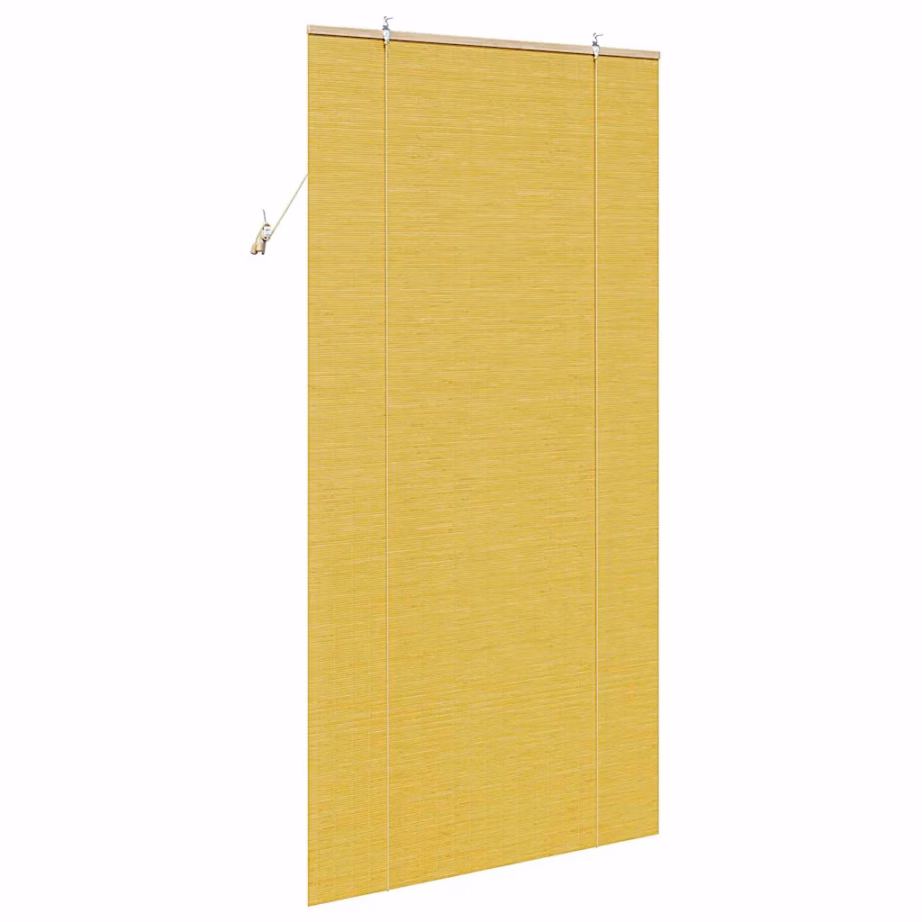 Kollane bambusest rulookardin UV-kaitsega, 120 x 220 cm – 5