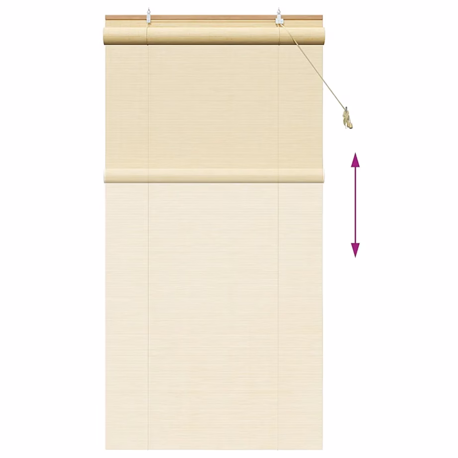 Bambusest rulookardin, looduslik toon, 100 x 220 cm – 13