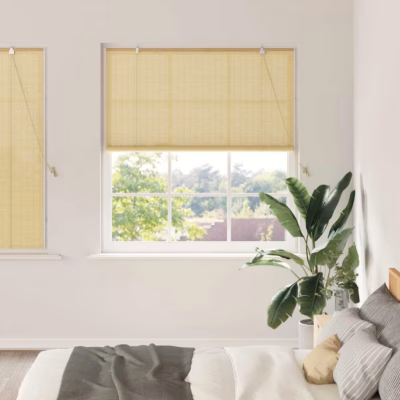 Bambusest rulookardin, looduslik, 150 x 160 cm