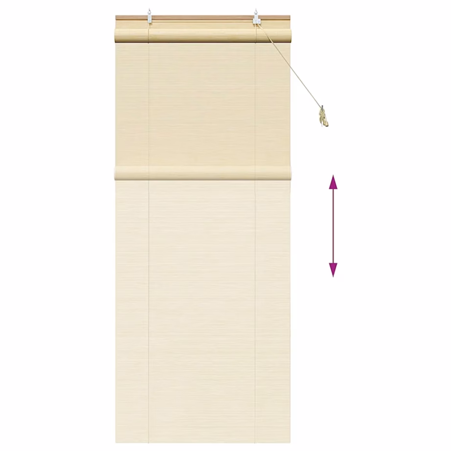 Bambusest rulookardin, looduslik, 90 x 220 cm – 13