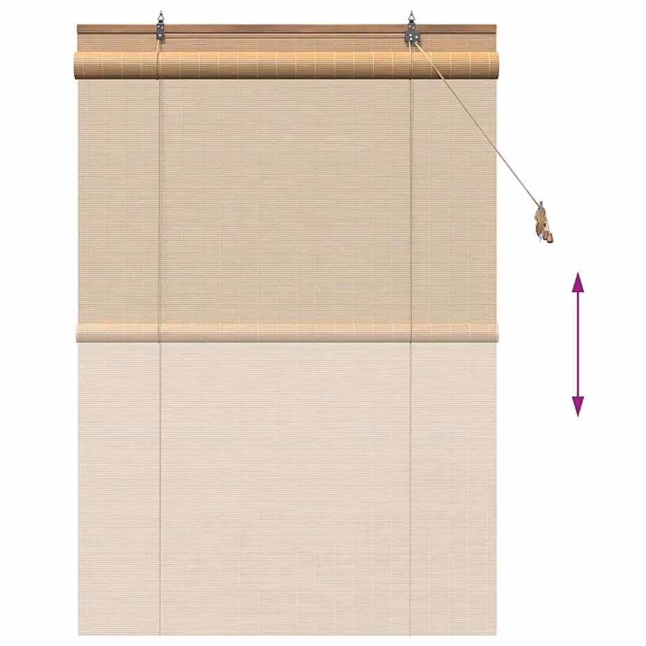 Bambusest rulookardin, pruun, 120 x 160 cm, siseruumidesse – 13