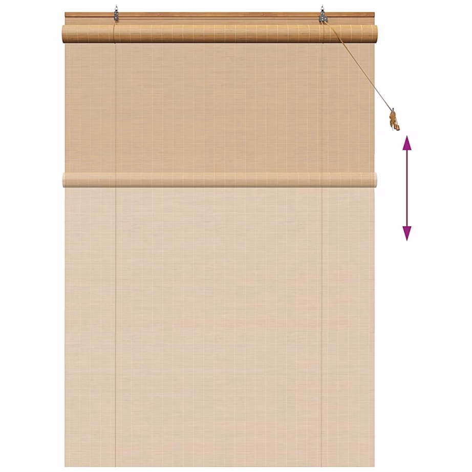 Bambusest rulookardin, pruun, 150 x 220 cm – 13