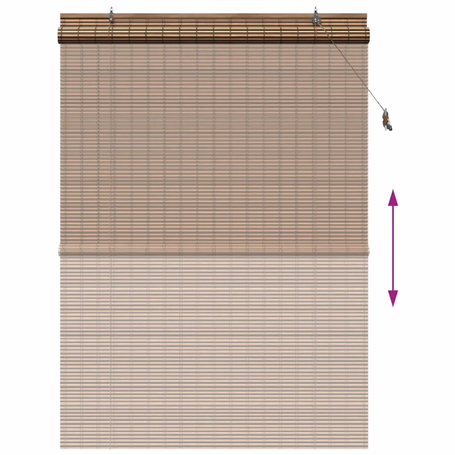 Bambusest rulookardin, pruun, 150 x 220 cm – 13