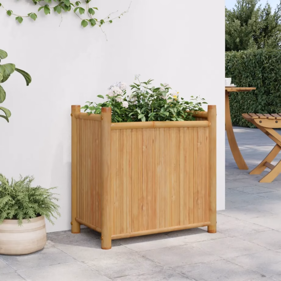 Bambusest kõrgendatud taimekast, 50 x 30 x 50 cm – 3