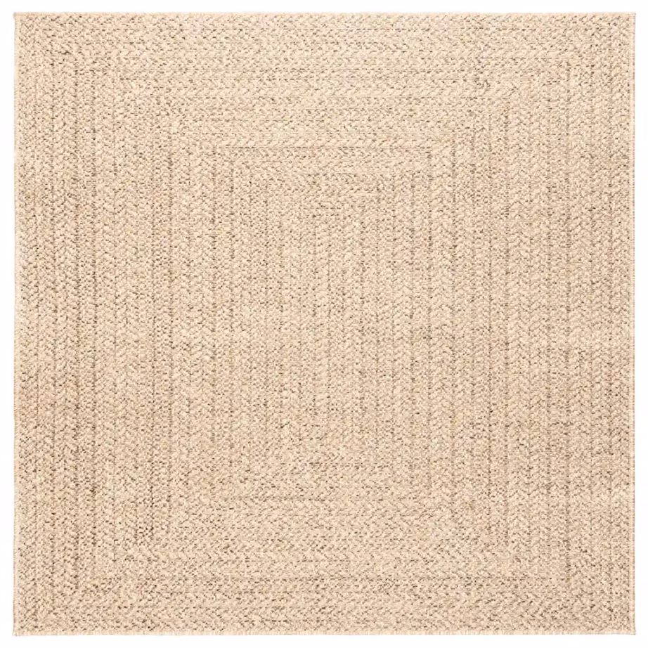 Beež džuudimustriga sise- ja õuevaip ZIZUR, 120 x 120 cm, polüpropüleen – 2