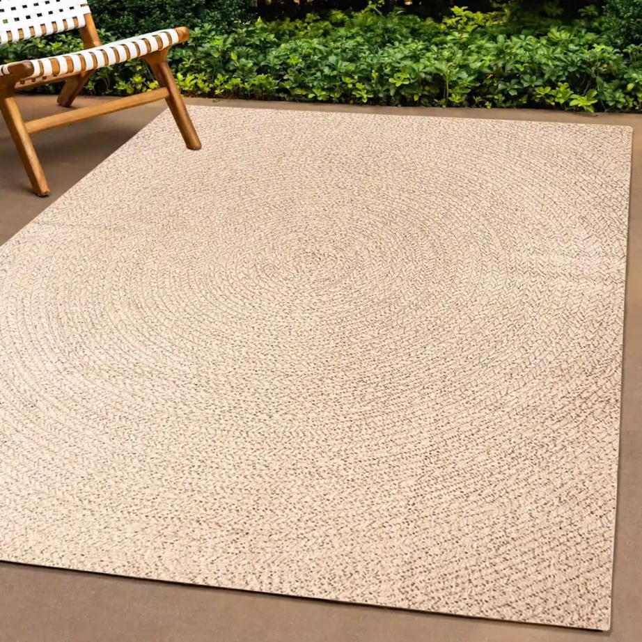 Beež sise- ja õuevaip ZIZUR džuudi välimusega, 240 x 340 cm – 2