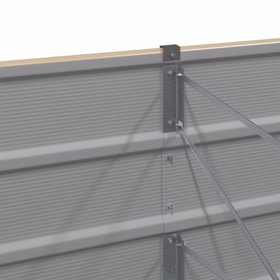 Beež terasraamiga plastpaneelidest taimekast, 160 x 40 x 75 cm – 5