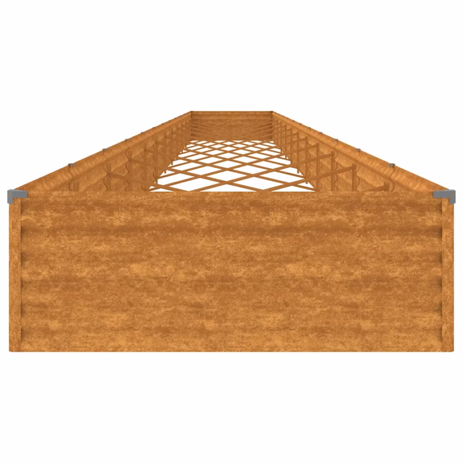 Corten-terasest aia taimekast, roostevärvi, 1150 x 100 x 36 cm – 5