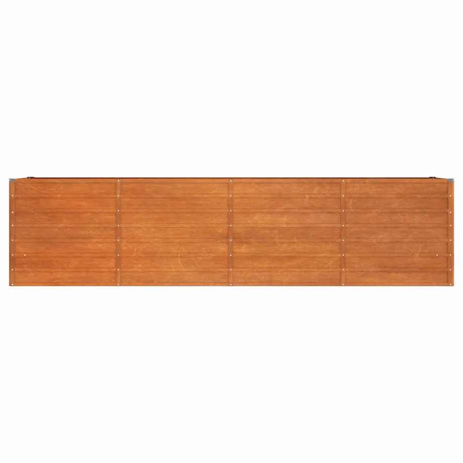 Corten-terasest aia taimekast, roostevärvi, 320 x 80 x 77 cm – 4