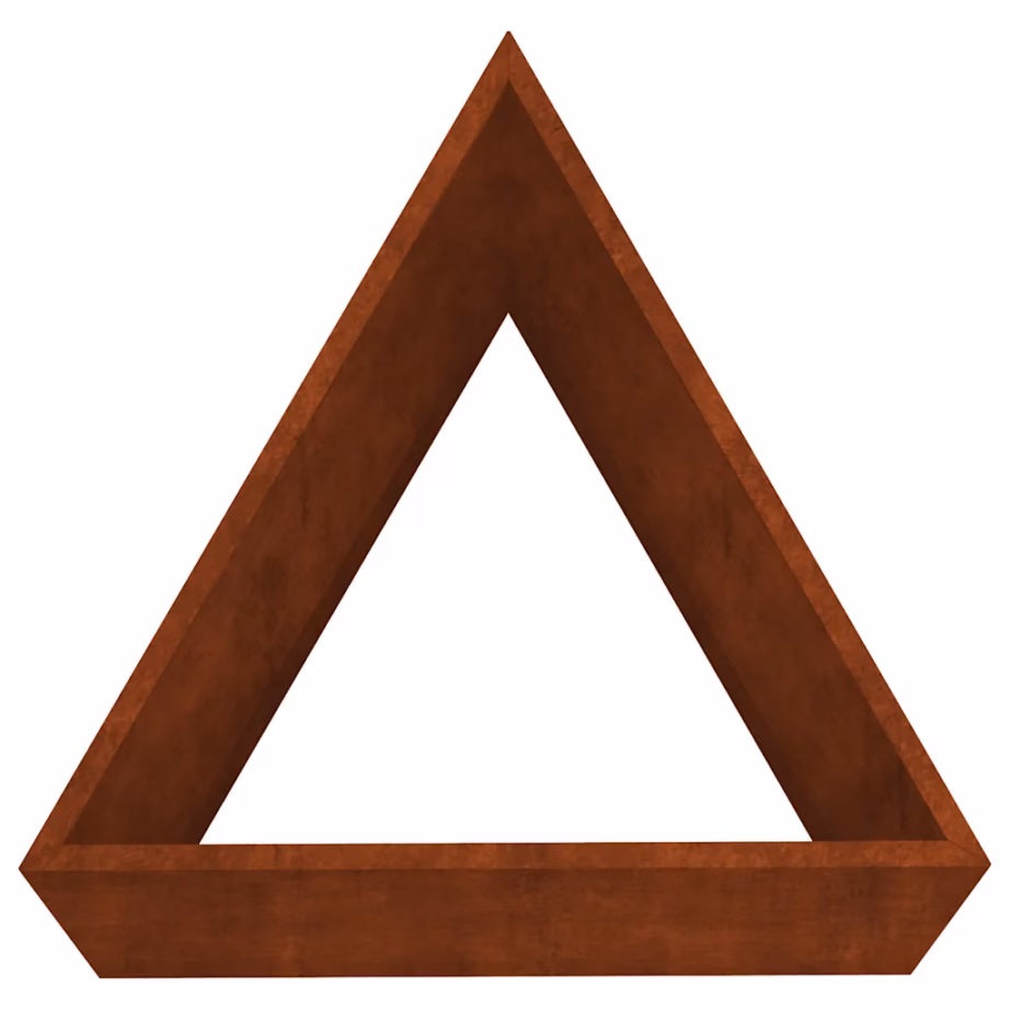 Aia taimekast Corten-terasest, roostes, 40 x 34,5 x 75 cm – 5