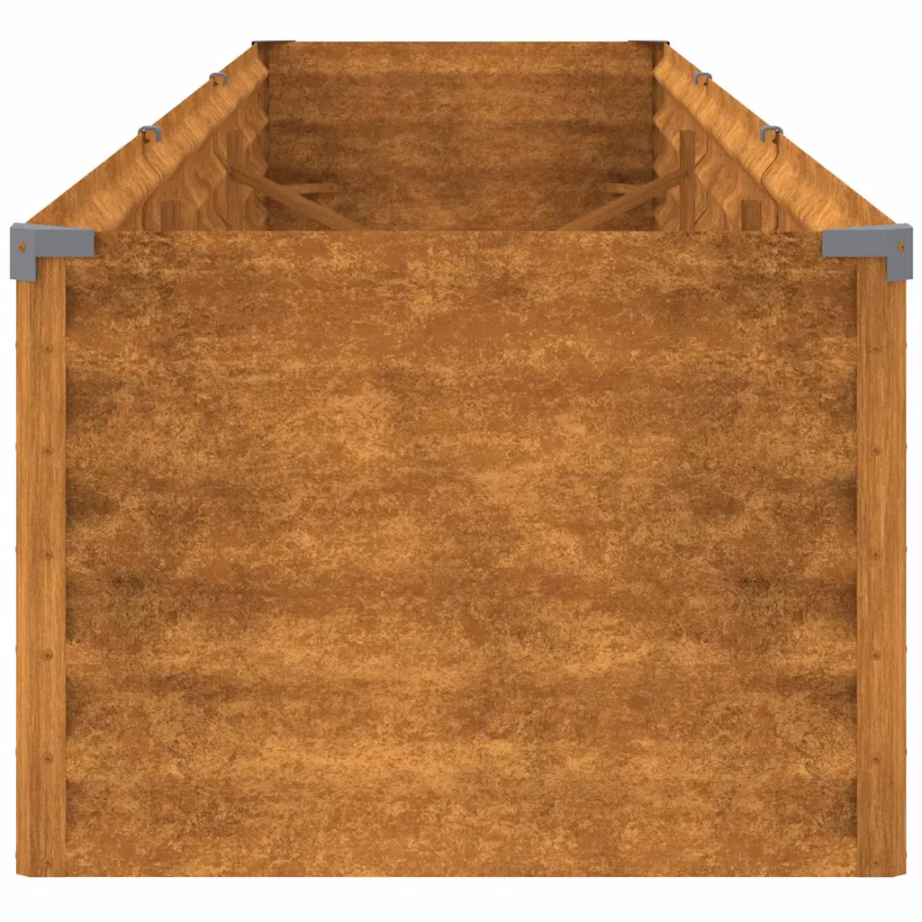 Corten-terasest aiapeenar, roostepruun, 291 x 50 x 36 cm – 5