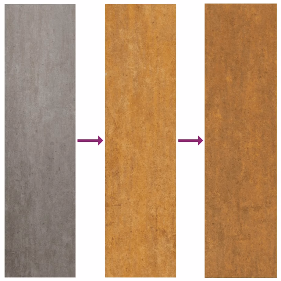 Corten-terasest aiapeenar, roostepruun, 291 x 50 x 36 cm – 6