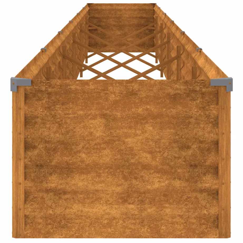 Corten-terasest aiapeenar, roostepruun, 580 x 50 x 36 cm – 5