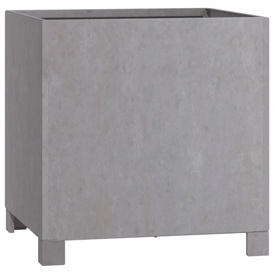 Jalgadega taimekastid Corten-terasest, 2 tk, roostes, 40 x 40 x 40 cm – 4