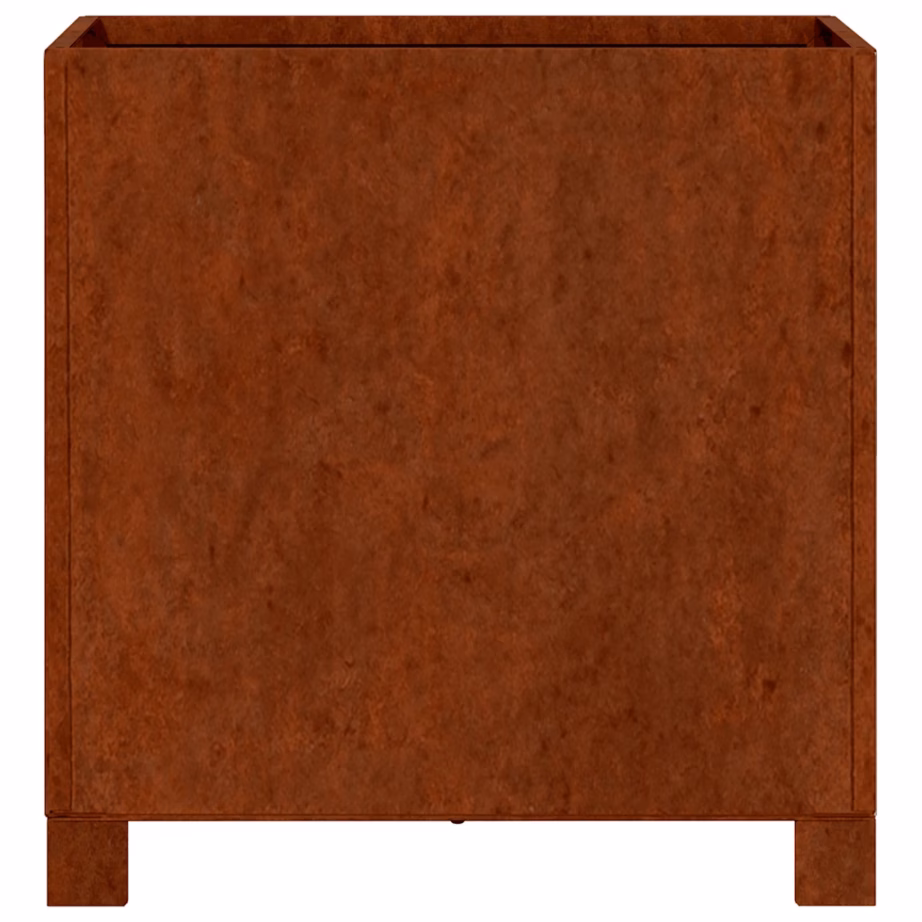 Jalgadega taimekastid Corten-terasest, 2 tk, roostes, 40 x 40 x 40 cm – 7