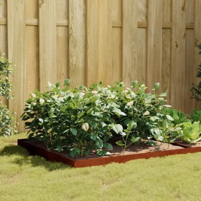 Corten-terasest taimekast, roostes pruun, 100 x 100 x 18,5 cm