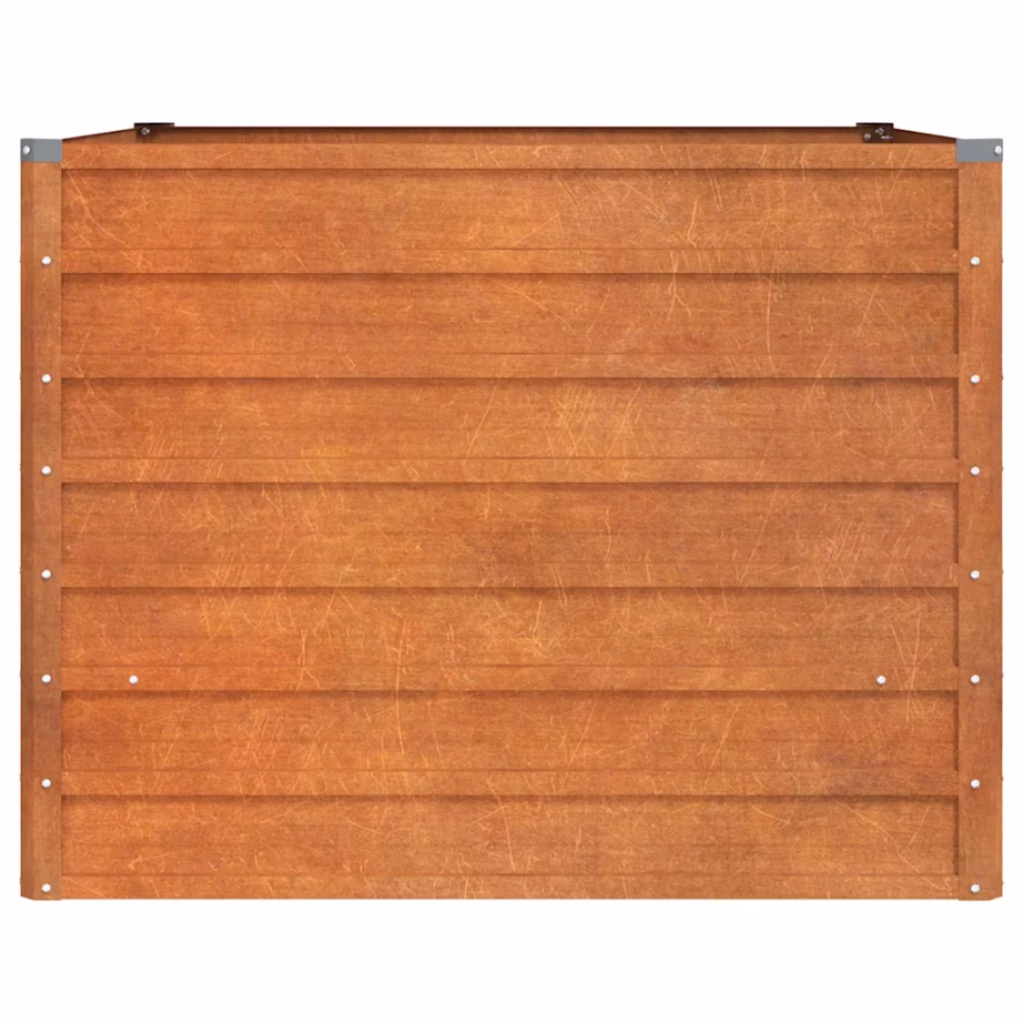 Corten-terasest taimekast, roostevärvi, 100 x 100 x 77 cm – 4