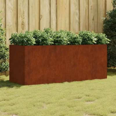 Corten-terasest taimekast, roostevärvi, 200 x 80 x 80 cm