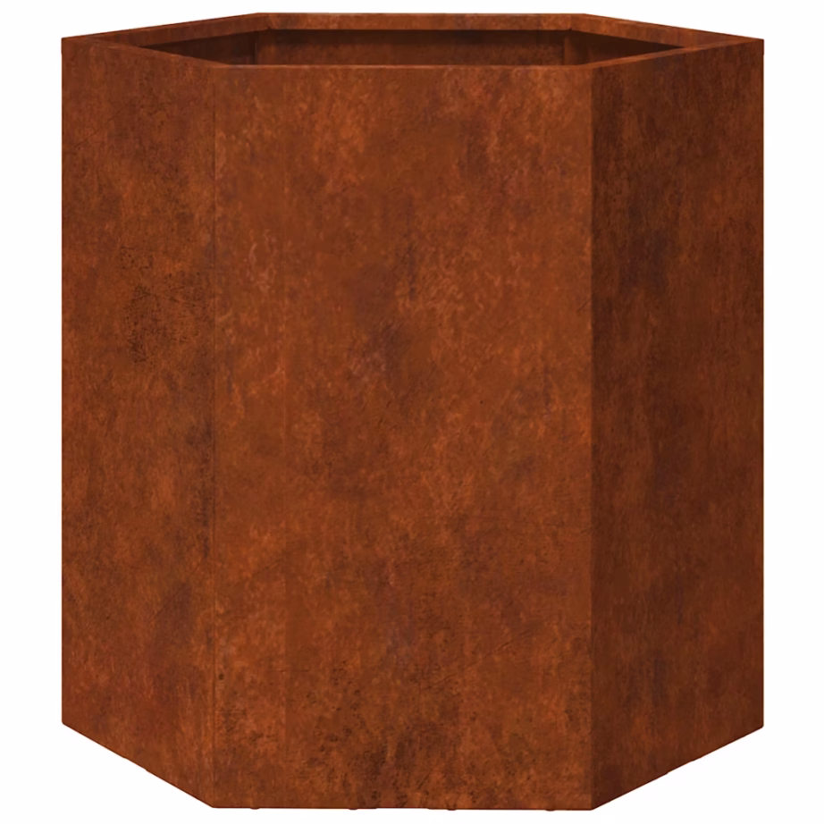 Corten-terasest taimekast, roostevärvi, 40 x 40 x 45 cm, põhjata – 2