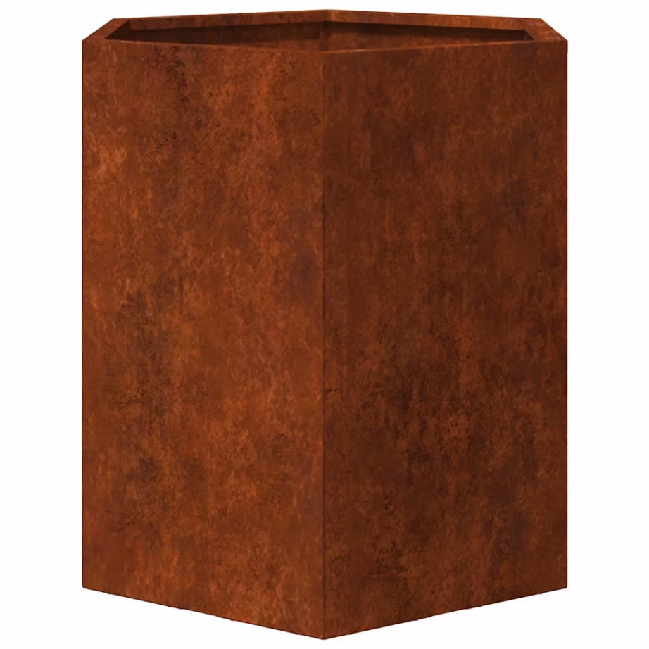 Corten-terasest taimekast, roostevärvi, 40 x 40 x 45 cm, põhjata – 5