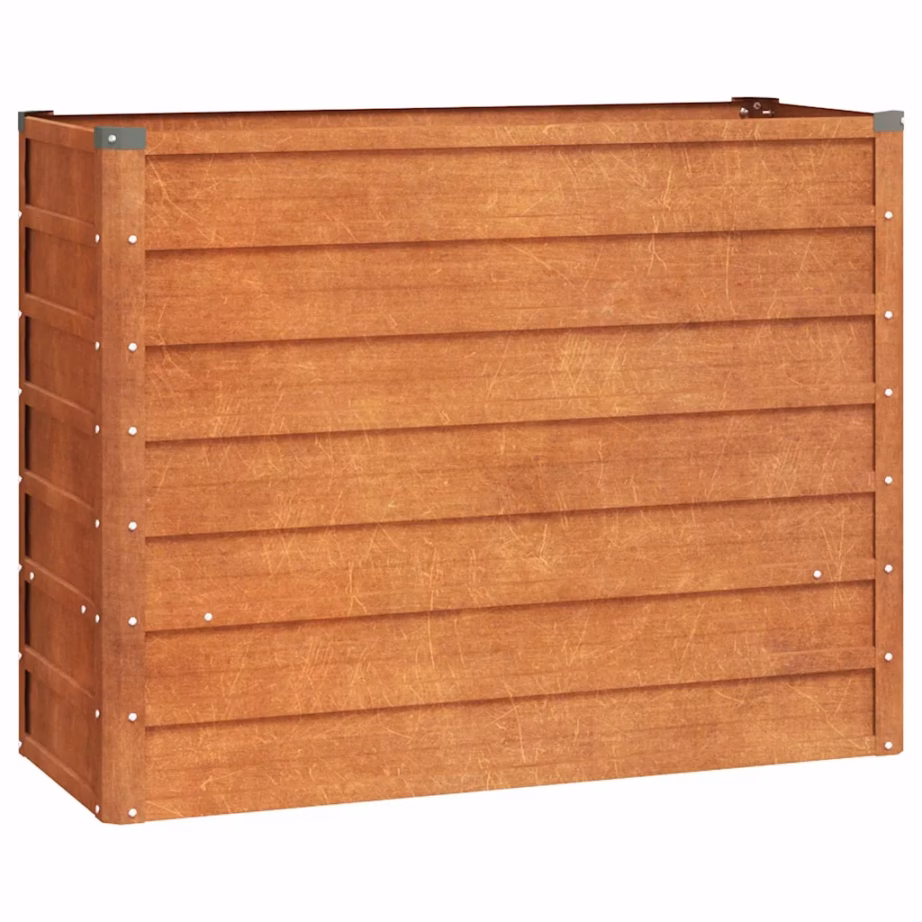 Corten-terasest taimekast avatud põhjaga, roostes, 100 x 40 x 77 cm – 2