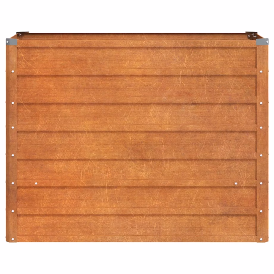 Corten-terasest taimekast avatud põhjaga, roostes, 100 x 40 x 77 cm – 4