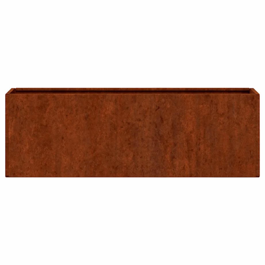 Seinale kinnitatavad taimekastid, 2 tk, roostes Corteni teras, 53 x 10 x 17 cm – 6