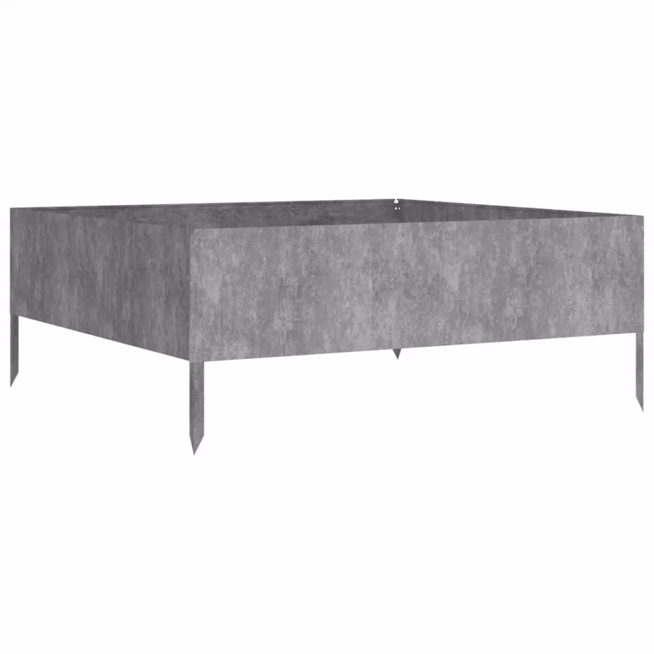 Corteni terasest taimekast avatud põhjaga, roostevärvi, 100 x 100 x 41 cm – 4