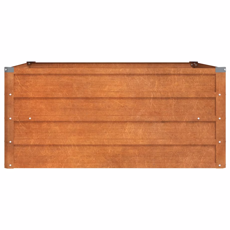 Corteni terasest roostevärvi taimekast, 100 x 100 x 45 cm – 4