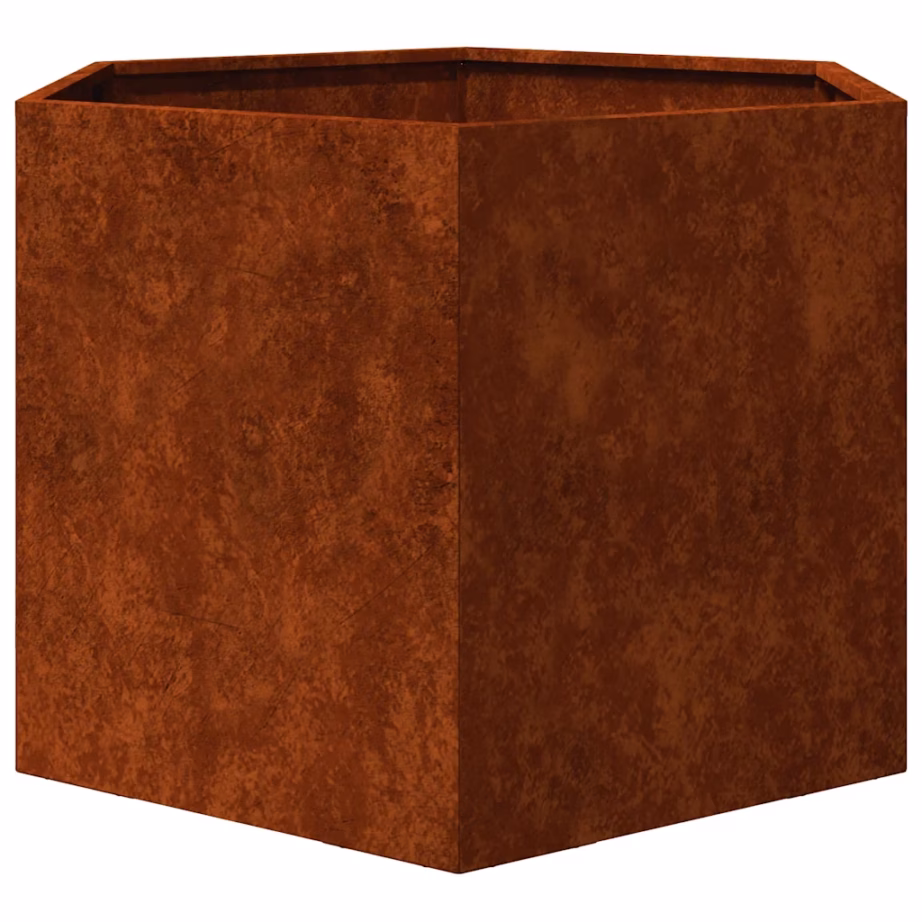 Corteni terasest taimekast, roostevärvi, 60 x 60 x 45 cm – 6
