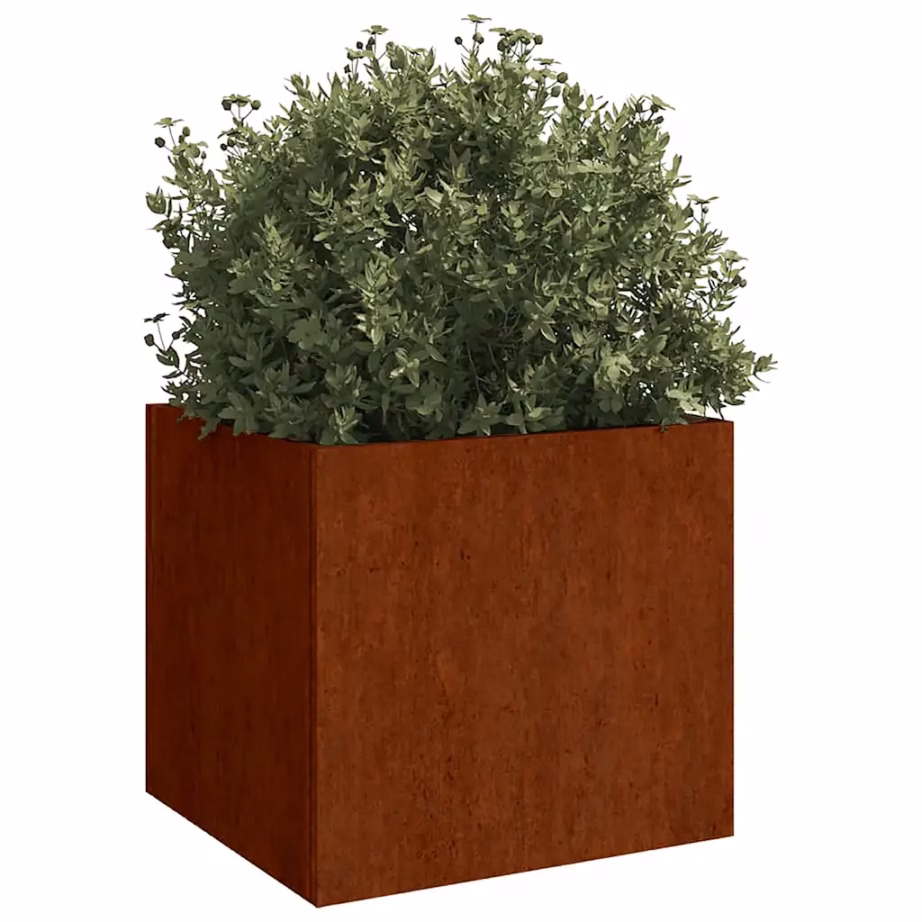 Corteni terasest taimekastid, 2 tk, roostes pruun, 49 x 47 x 46 cm – 3