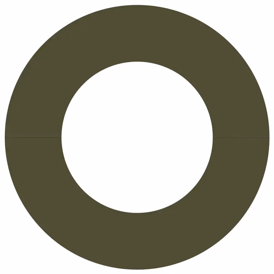 Dekoratiivne puuäärise rõngas, oliivroheline külmvaltsitud teras, Ø40/70 cm – 5