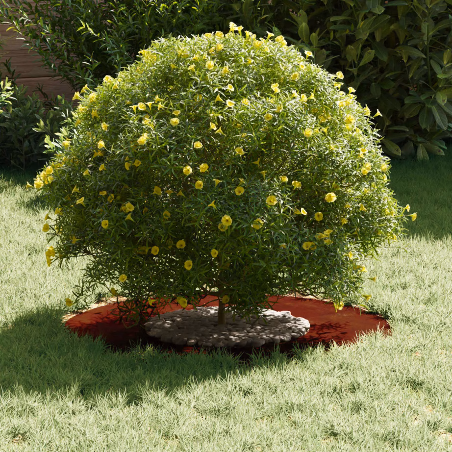 Dekoratiivne lame terasest puurõngas, pruun, Ø30/60 cm – 3