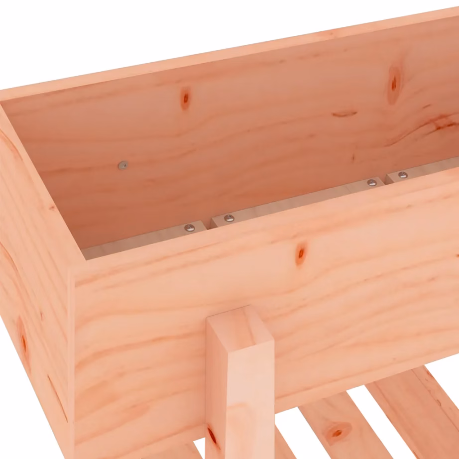 Kõrgendatud taimelava ebatsuugapuidust, riiuliga, 101 x 30 x 69 cm – 7