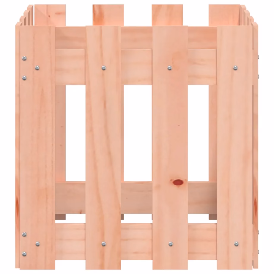 Aiadisainiga puidust taimekast, ebatsuugapuidust, 40 x 40 x 40 cm – 5