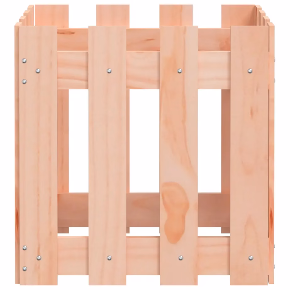 Aiadisainiga puidust taimekast, ebatsuugapuidust, 40 x 40 x 40 cm – 6