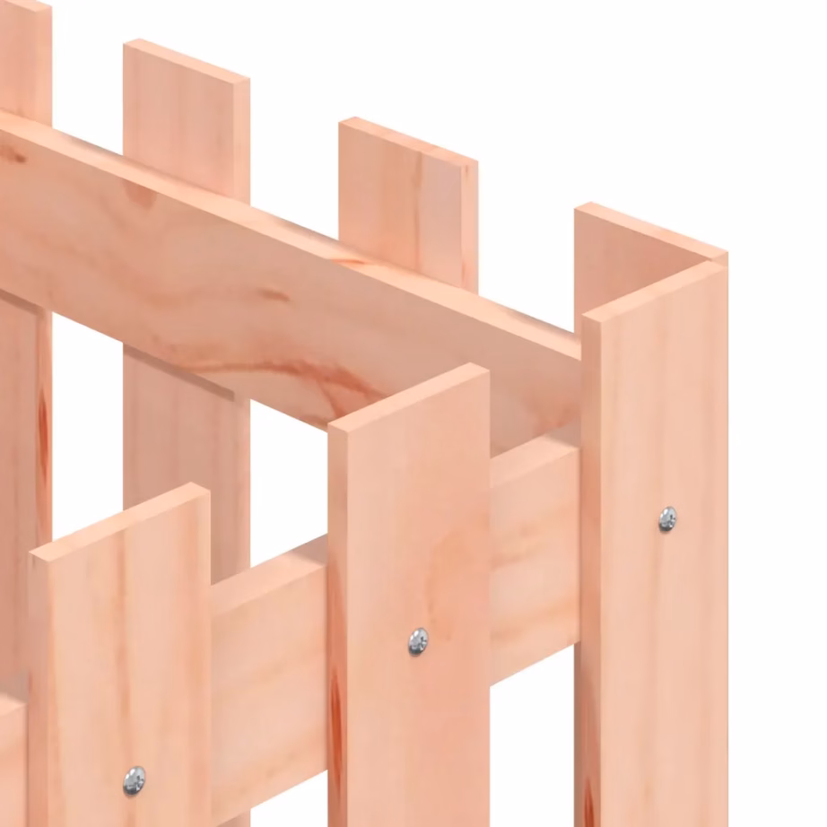 Aiadisainiga puidust taimekast, ebatsuugapuidust, 40 x 40 x 40 cm – 7