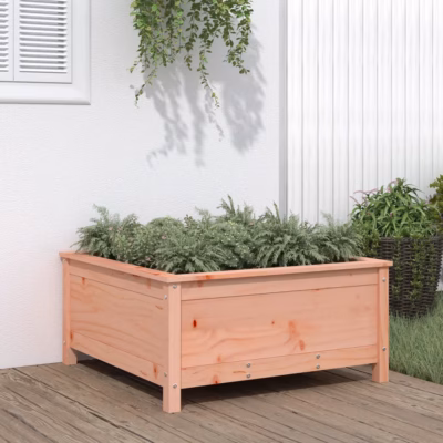Ebatsuugapuidust aia taimekast, 82,5 x 82,5 x 39 cm, töötlemata