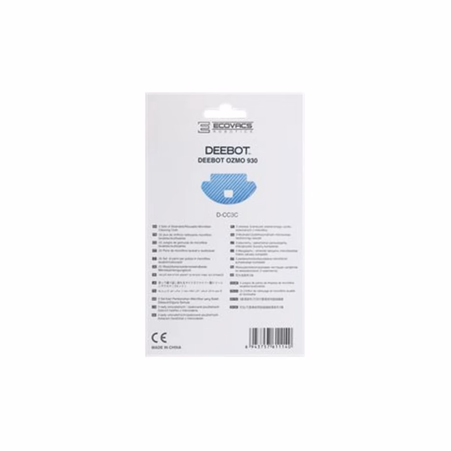 Ecovacs D-CC3C sinine korduvkasutatavate puhastuslappide komplekt 3 tk DEEBOT OZMO 930-le - 5