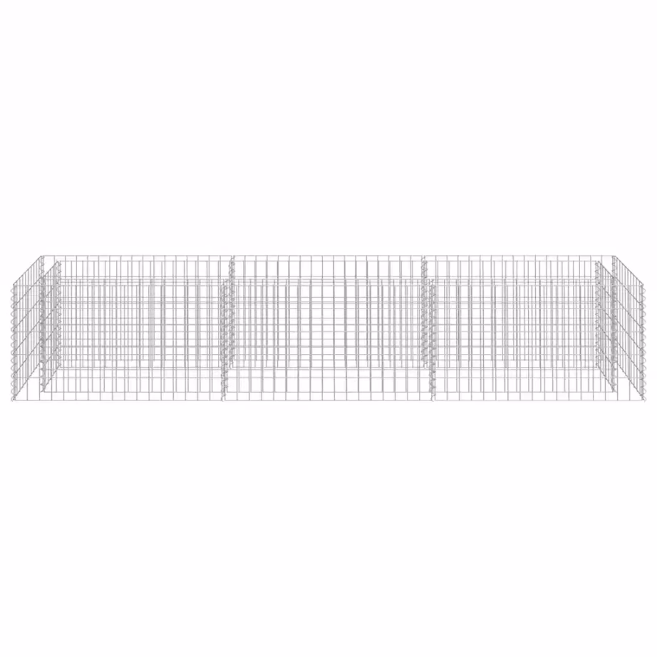 Gabioon-taimelava aiapeenrale tsingitud terasest, 270 x 50 x 50 cm – 5