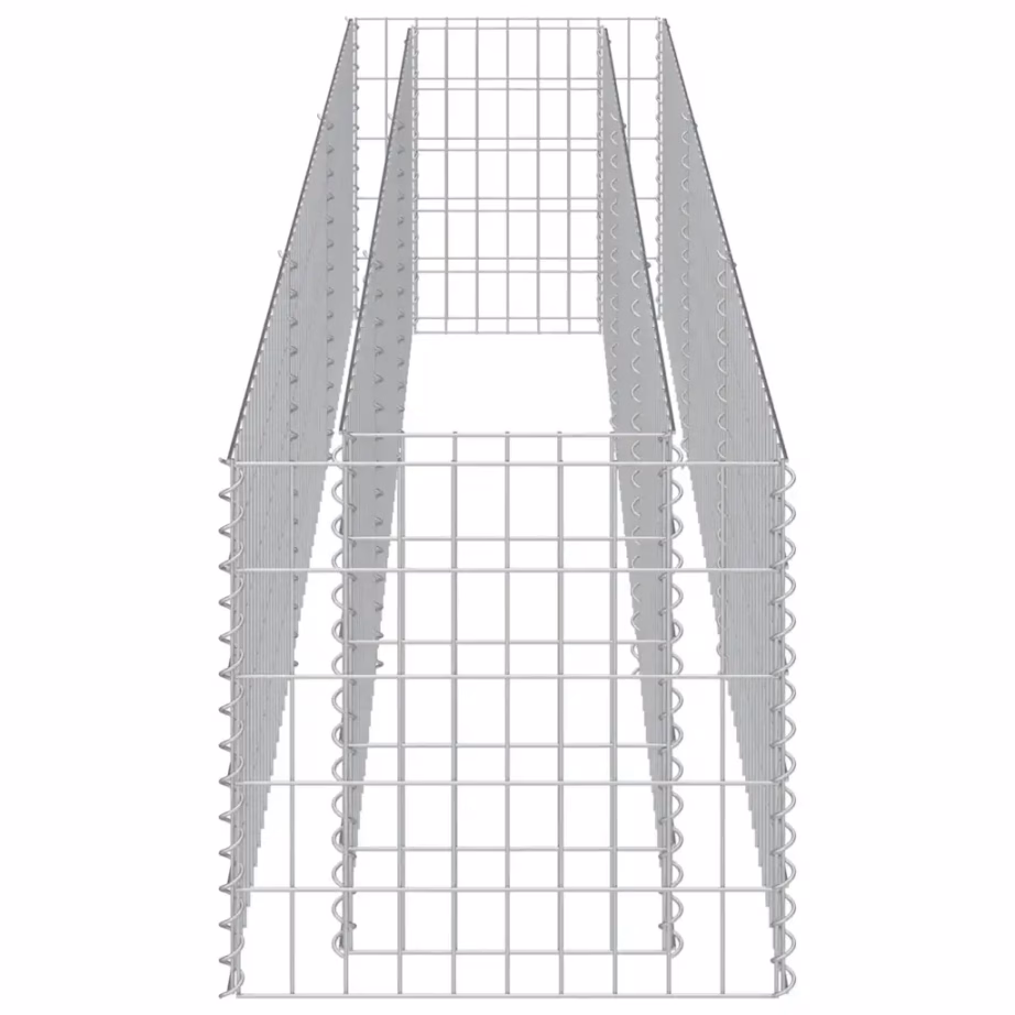 Gabioon-taimelava aiapeenrale tsingitud terasest, 270 x 50 x 50 cm – 6