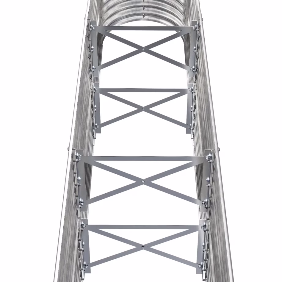 Ovaalne aia taimelava galvaniseeritud terasest, hõbedane, 152 x 40 x 68 cm – 5