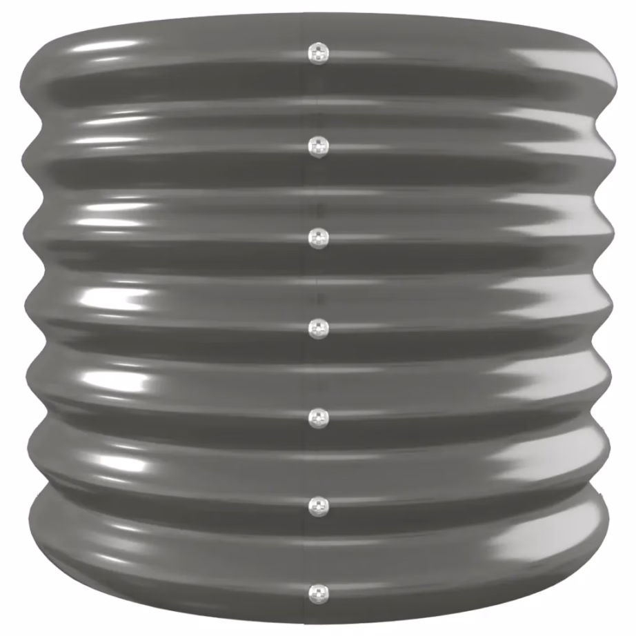 Galvaniseeritud terasest aia taimelava, ovaalne, hall, 332 x 40 x 36 cm – 4