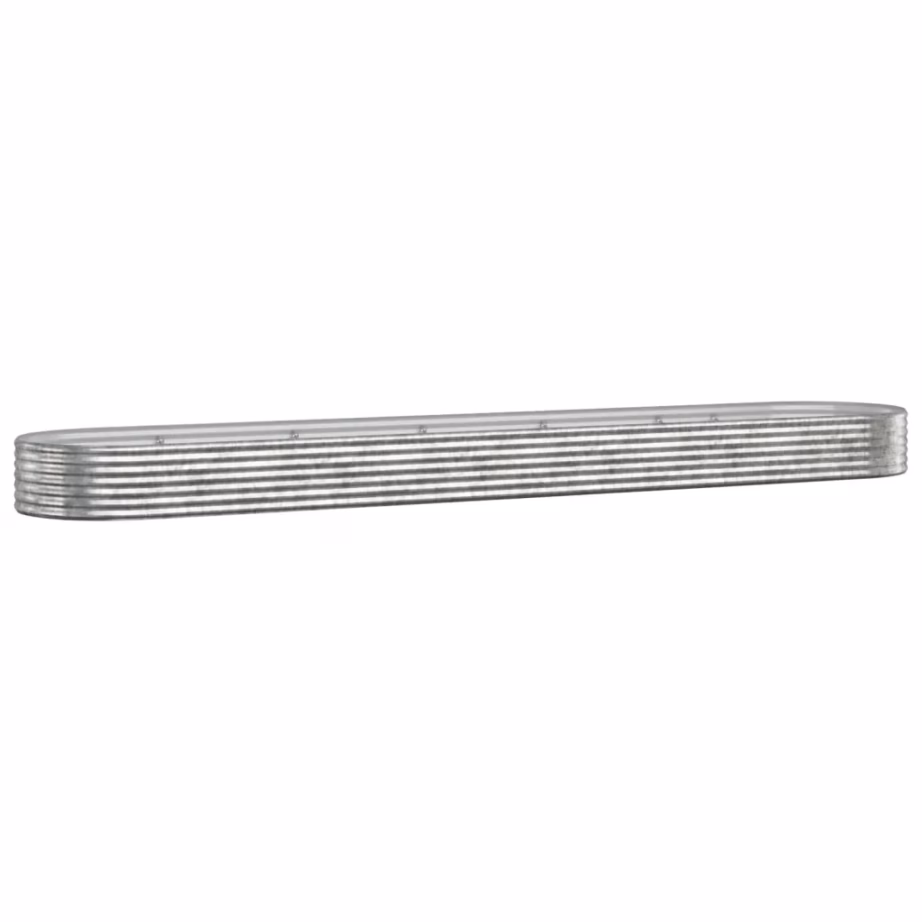 Aia taimelava galvaniseeritud terasest, hõbedane, 507 x 100 x 36 cm - 2