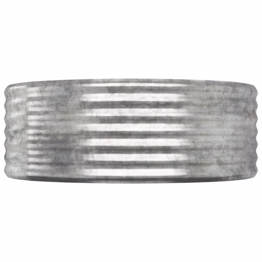 Aia taimelava galvaniseeritud terasest, hõbedane, 507 x 100 x 36 cm - 4