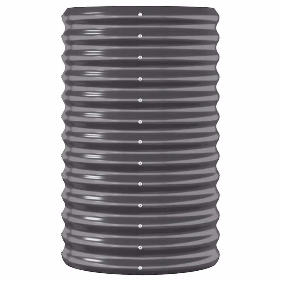 Aia taimelava galvaniseeritud terasest, ovaalne, antratsiithall, 224 x 40 x 68 cm – 4