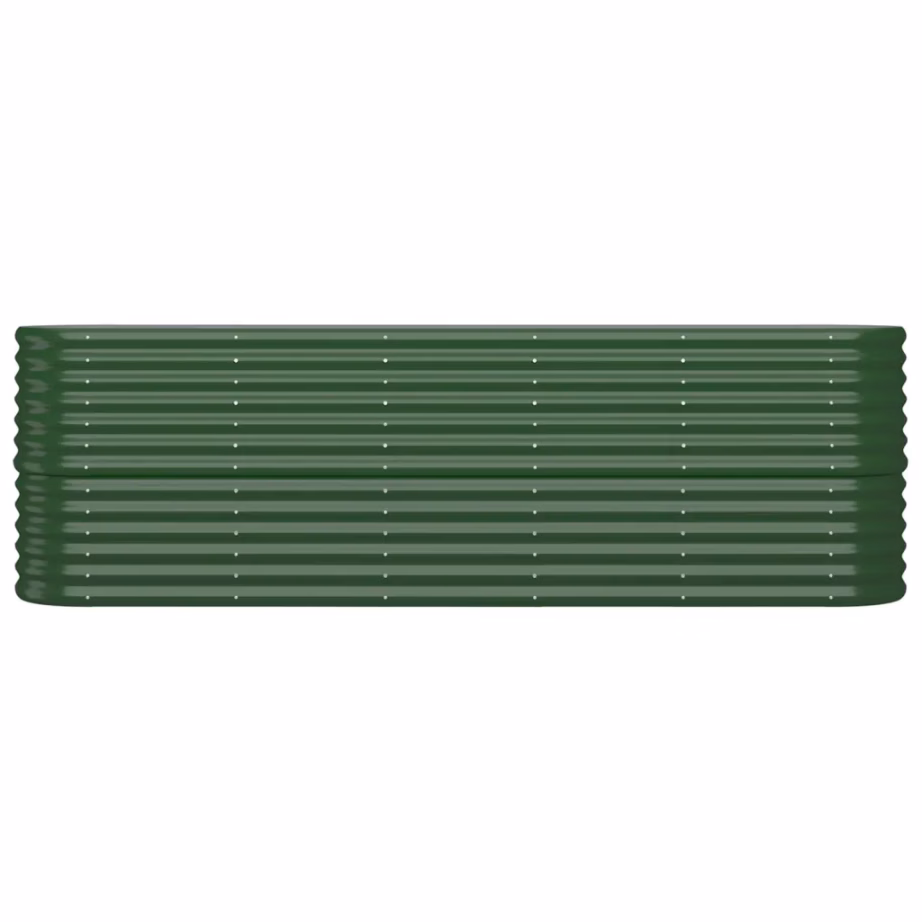 Galvaniseeritud terasest aia taimelava, roheline, 224 x 40 x 68 cm – 3