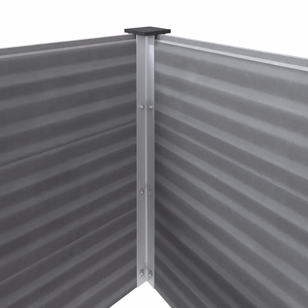 Aia taimelava puidu-plasti segust, hall, 250 x 50 x 54 cm