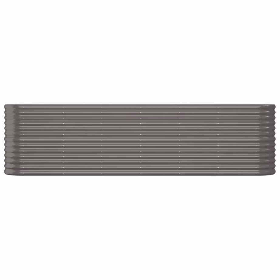 Hall aia taimelava, ovaalne, galvaniseeritud teras, 260 x 40 x 68 cm – 3