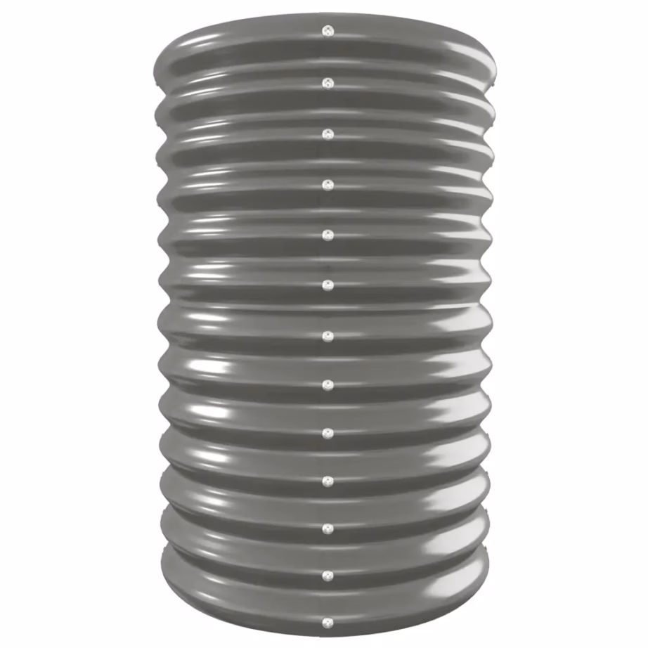 Hall galvaniseeritud terasest aia taimelava, ovaalne, 332 x 40 x 68 cm – 4